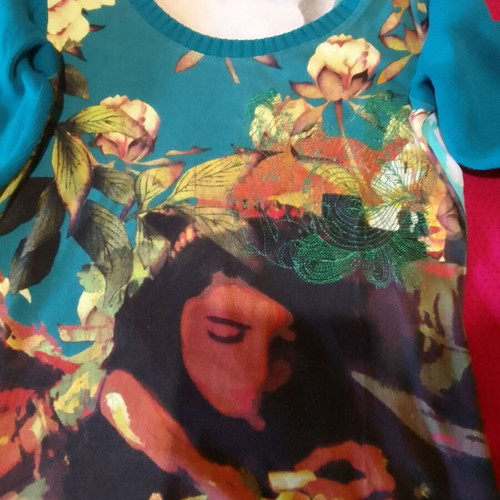 Desigual women's blouse used, colorful, size L