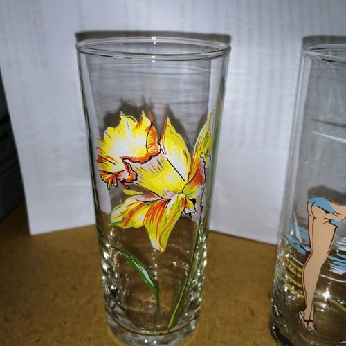Vintage glass set for ouzo or tsipouro, like new, 3 pieces