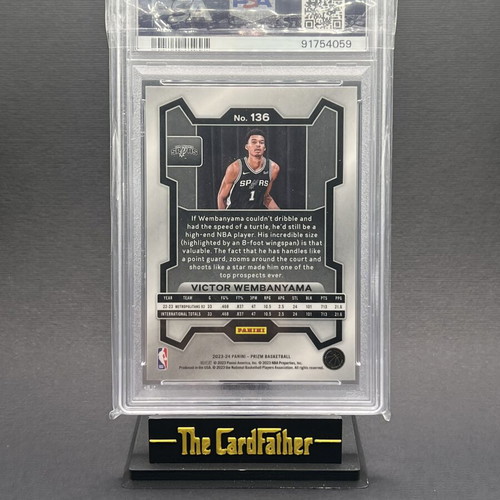 Victor Wembanyama Panini Prizm RC PSA 10 card