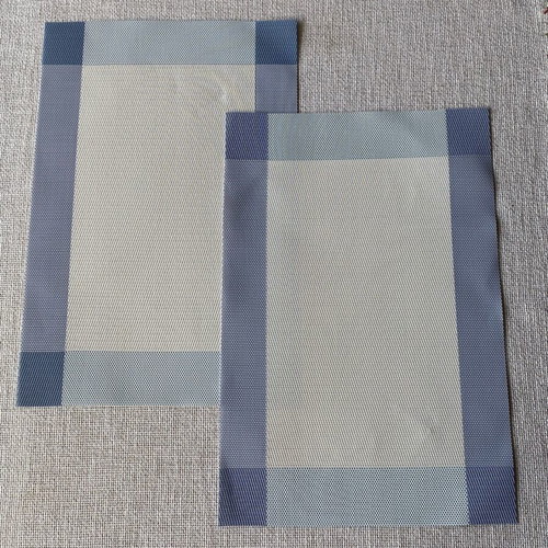 Modern quality placemats with mesh plastic texture 45x30 cm