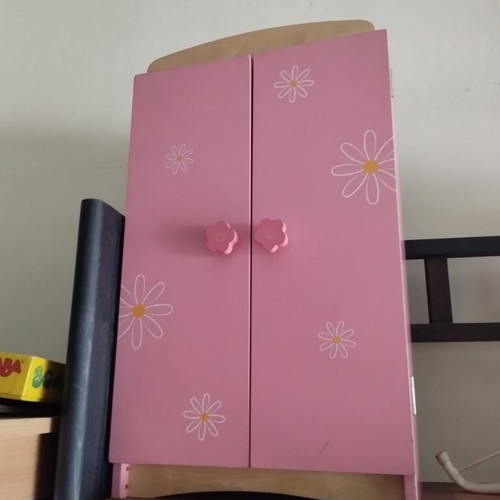 Wooden toy wardrobe new