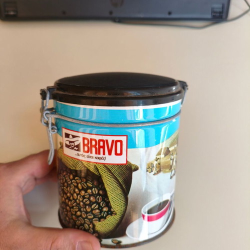 Collectible Bravo tin box from 1980 like new