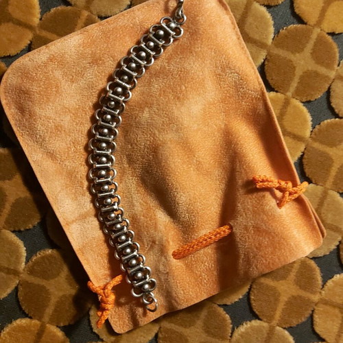 Silver bracelet used, unique and original design