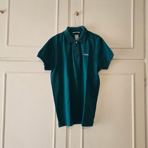 Basehit men's polo shirt like new, size M, blue and green