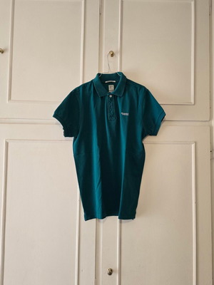 Basehit men's polo shirt like new, size M, blue and green