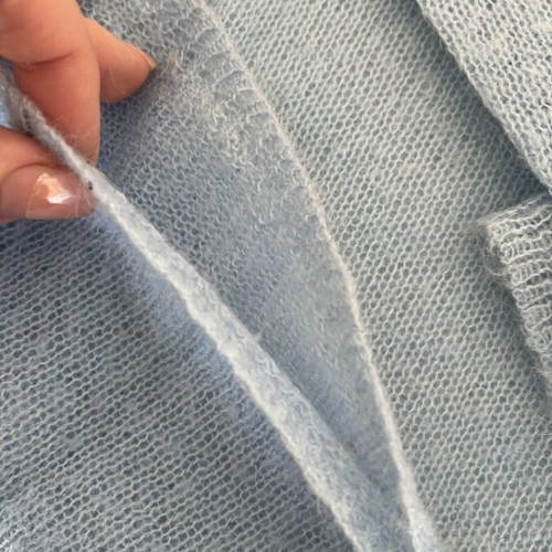 Vintage baby blue wool sweater large, like new