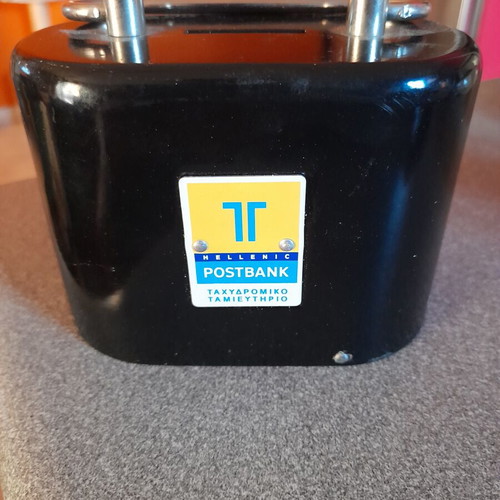 Collectible Taxydromiko Tamieftirio Hellenic Postbank piggy bank new