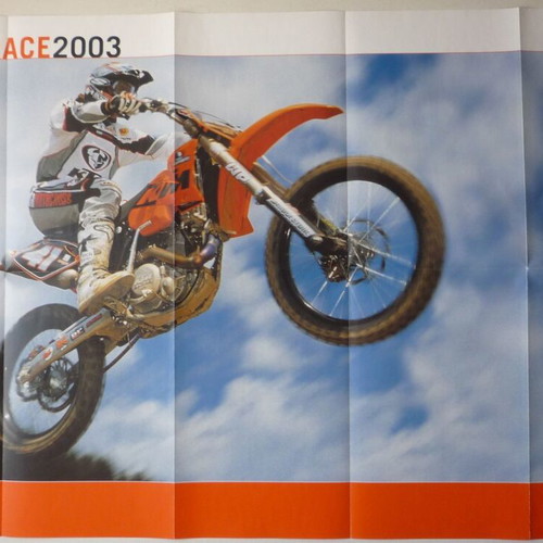KTM 2003 poster with all models, new
