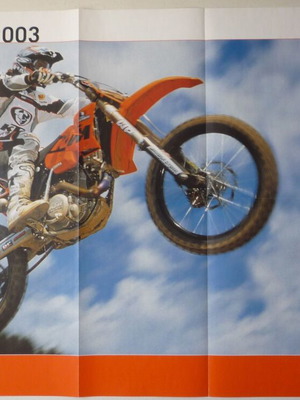 KTM 2003 poster with all models, new