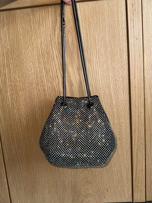 Τσάντα Crystal BSB χιαστί μαύρη σαν καινούργια