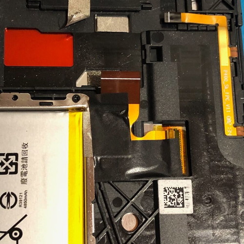 Lenovo TB-X505F tablet used with leather case spare parts