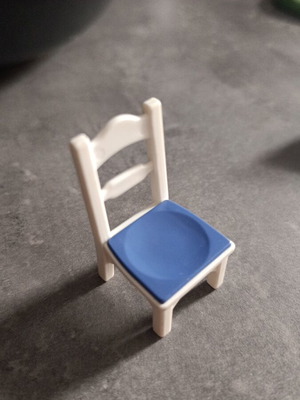 Playmobil wooden-style white chair