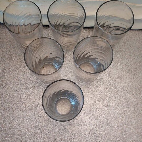 Water glasses set of 6, unused