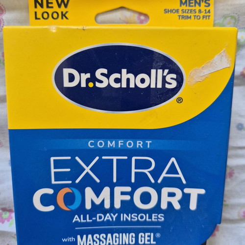 Dr. Scholl's Extra Comfort All-Day Insoles with Massaging Gel new, men's US 8-14
