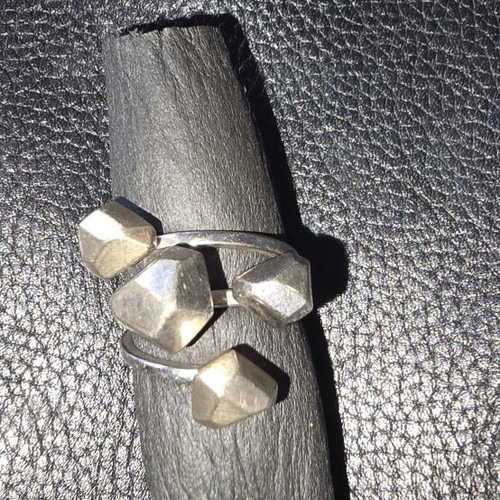 Massive women's silver ring like new