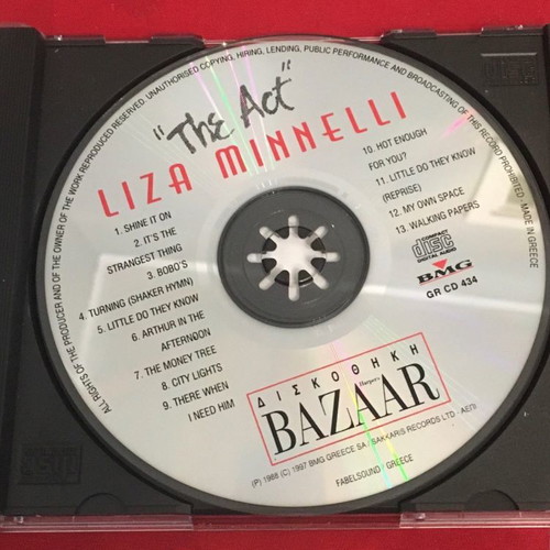 Liza Minnelli The Act CD like new