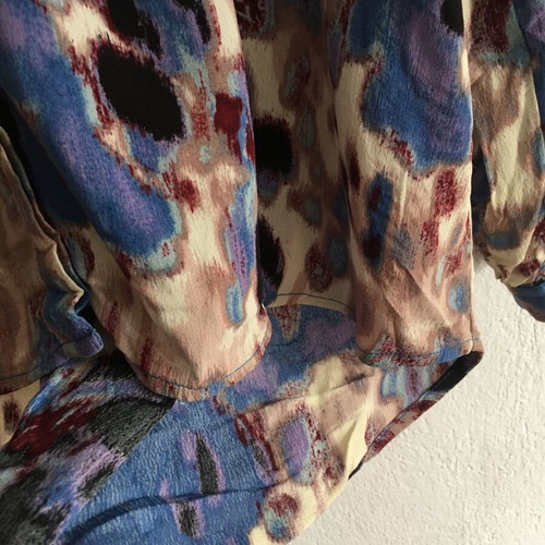 Jensen retro vintage colourful viscose shirt XL