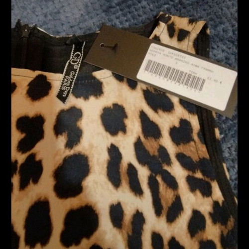 Animal Print Dress size Small new, black and beige