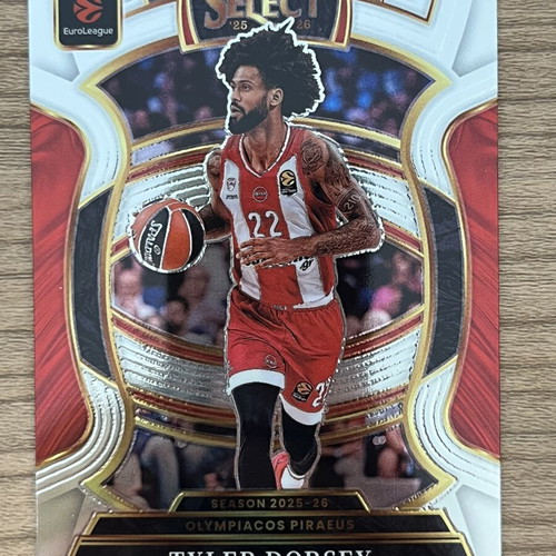 2025-26 Panini Select Euroleague Basketball Tyler Dorsey card like new