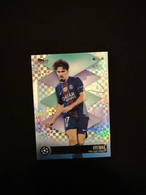 Vitinha 2025-26 Topps Finest UCC Rare Refractor Checkerboard #580 new