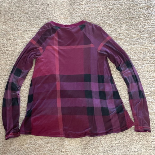 Burberry Brit asymmetrical check cardigan preloved, double modal fabric