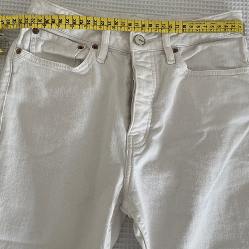 Reiko white jeans three-quarter length, like new, size S