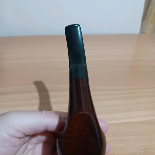 Vintage De Luxe Pipe tobacco pipe used, briar wood