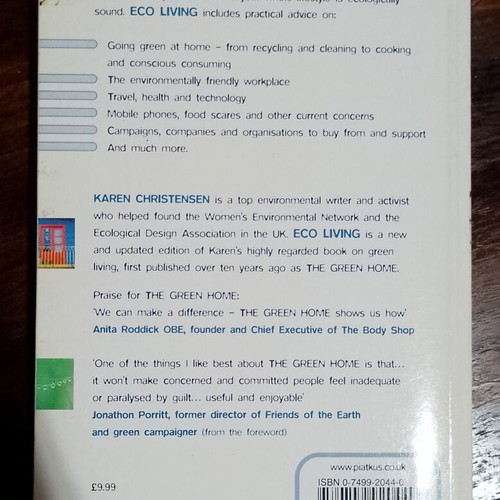 Eco Living by Karen Christensen used book