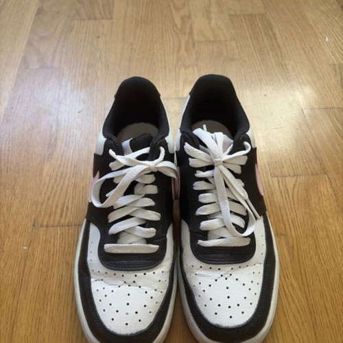Nike Court Vision Low sneakers size 39 like new, black white pink