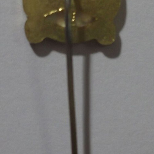 Scouting Pin like new, gold color, rising phoenix, "ΑΙΕΝ ΑΡΙΣΤΕΥΕΙΝ"