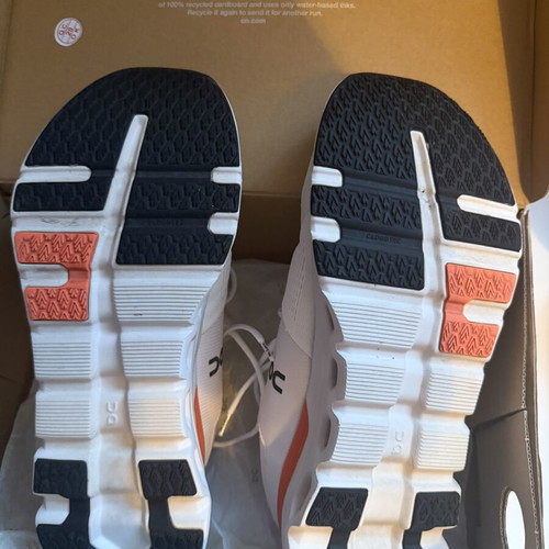 On Cloudrunner 2 athletic shoes used, size 44, white