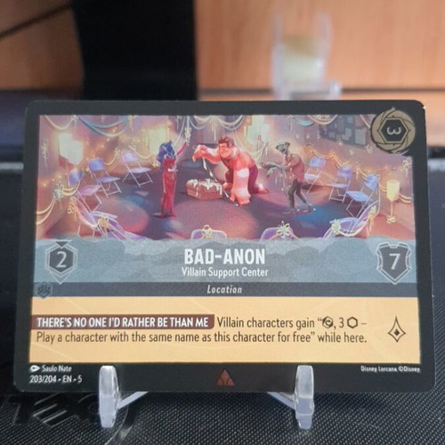 Bad-Anon Villain Support Center 203/204 Shimmering Skies Cold Foil like new