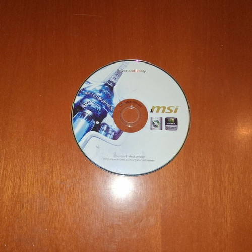 MSI Afterburner Driver and Utility CD like new