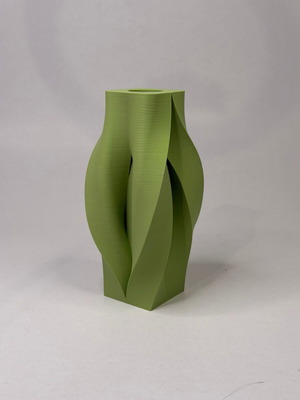 Μοντέρνο σπειροειδές βάζο 3D printed μικρό διακοσμητικό