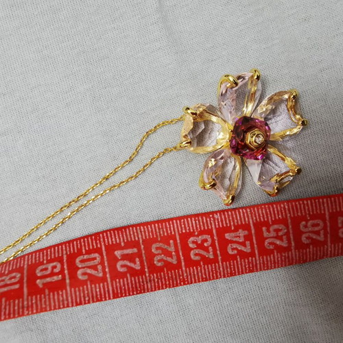 Swarovski jewelry set new, necklace with two earrings