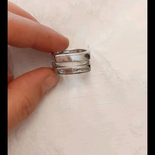 Silver Hot Diamonds 925 Ring Links Of London like new