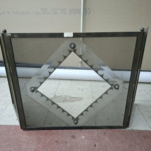 Fireplace screen with glass new