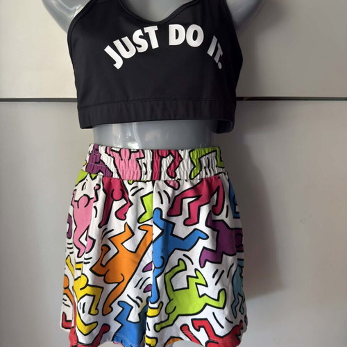 Keith Haring colorful bermuda shorts size L like new