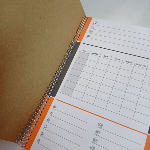Spiral notebooks like new, 2 pieces, 18x24 cm, 4 subjects
