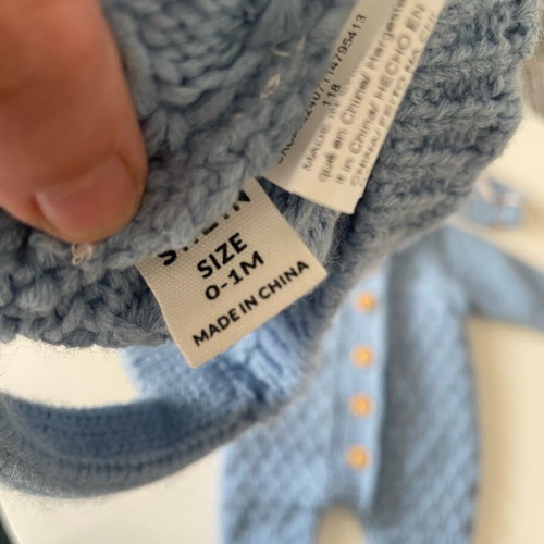 Baby winter set for newborn like new, knitted