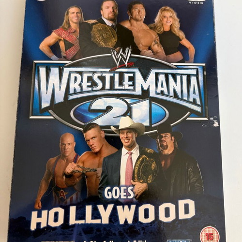 WWE WrestleMania 21 Goes Hollywood 2005 3-Disc Collector's Edition DVD used