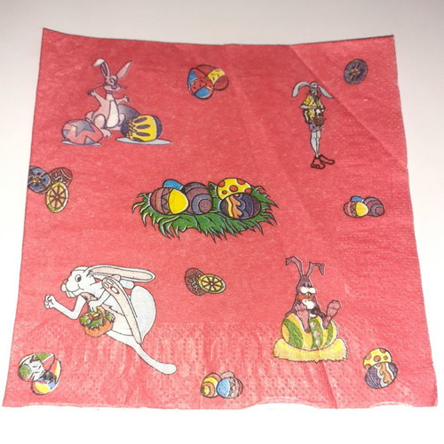 Collectible napkins used with various designs
