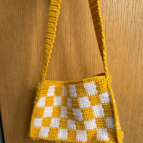Handmade knitted shoulder bag new