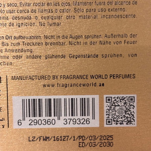 Aromatix X Xandal Extrait de Parfum 100ml like new