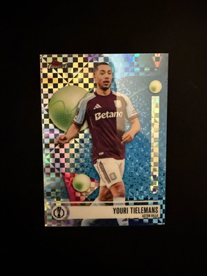 2025-26 Topps Finest UEFA Youri Tielemans #83 Checkerboard card new
