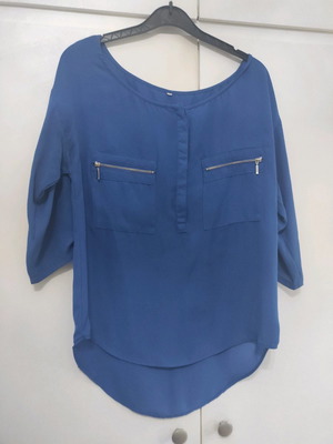 Blue tunic shirt one size