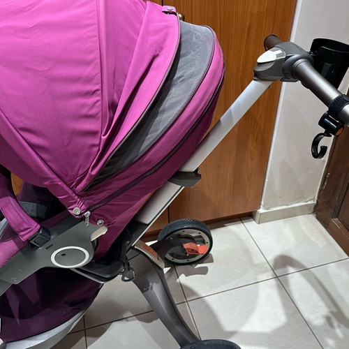 Stokke stroller used, complete with carrycot and accessories