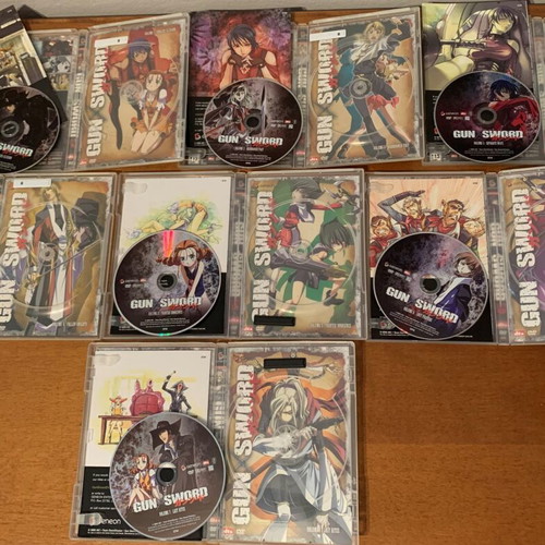 GunxSword DVD box set like new with collectible keychain