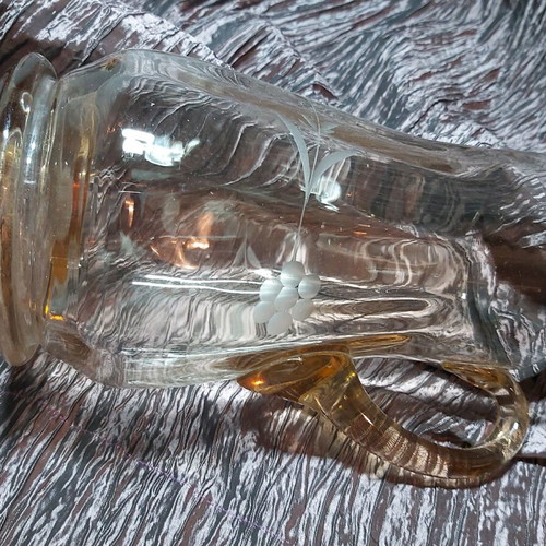 Glass carafe used with fine vintage design