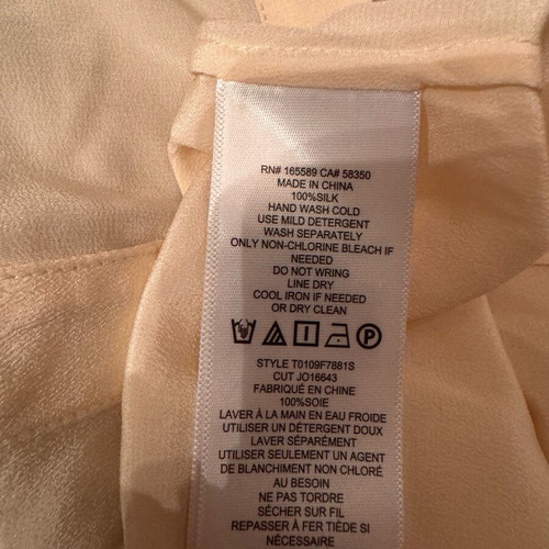 Joie Silk Shirt new, size Large, beige